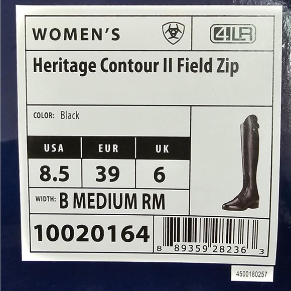 NWT Heritage Contour II Field Zip Tall Riding Boot US size 8.5 - Picture 7 of 7